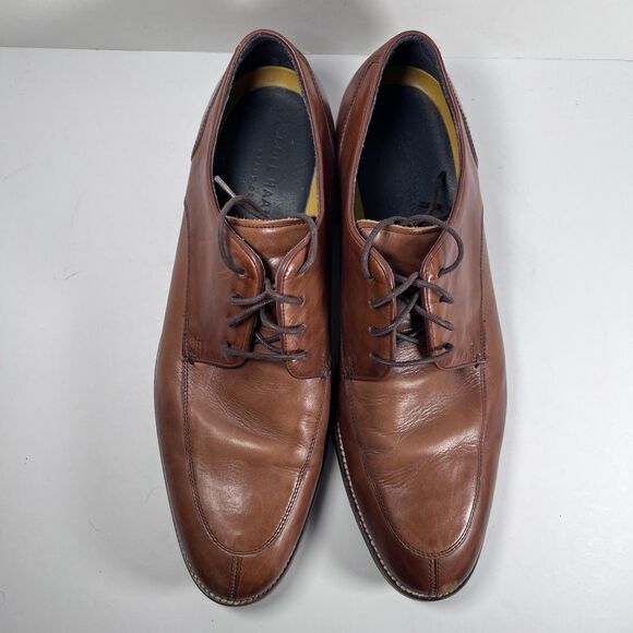 Cole Haan Lenox Hill Split Toe Brown Oxford Dress Shoes Men's Size 10 M - Picture 6 of 8
